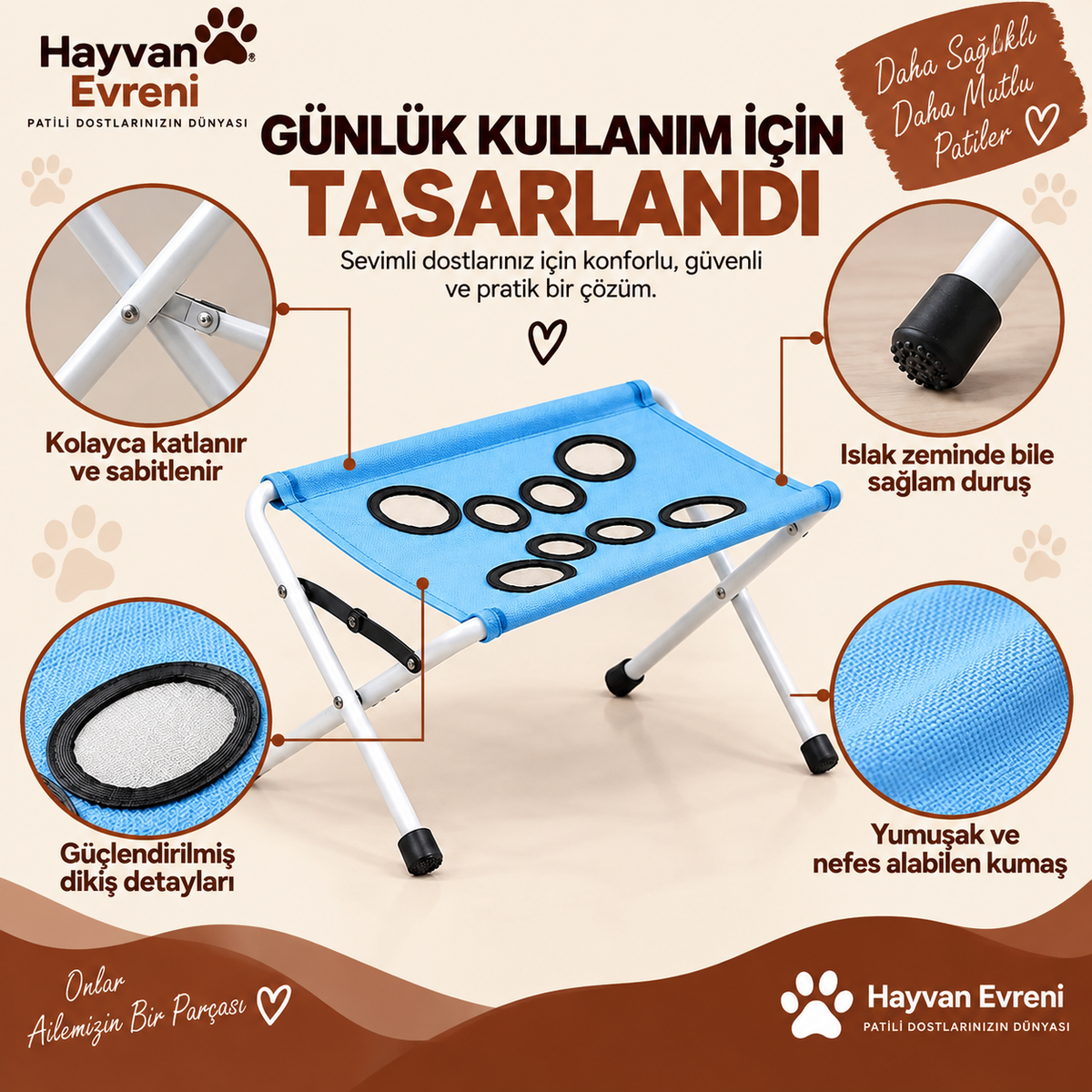 Hayvan Evreni Evcil Hayvan Bakım Sehpası