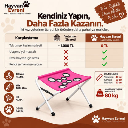 Hayvan Evreni Evcil Hayvan Bakım Sehpası
